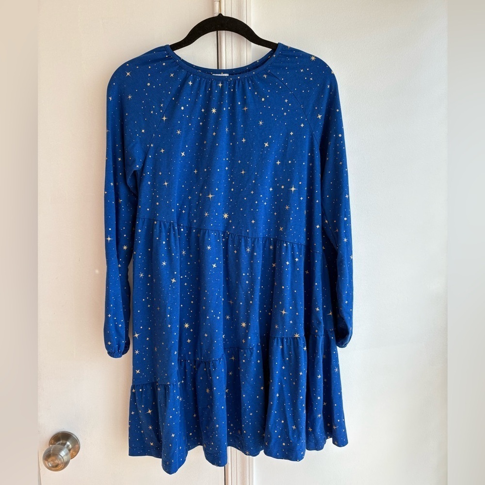 Hanna Andersson Blue Starry Kids Dress size 12